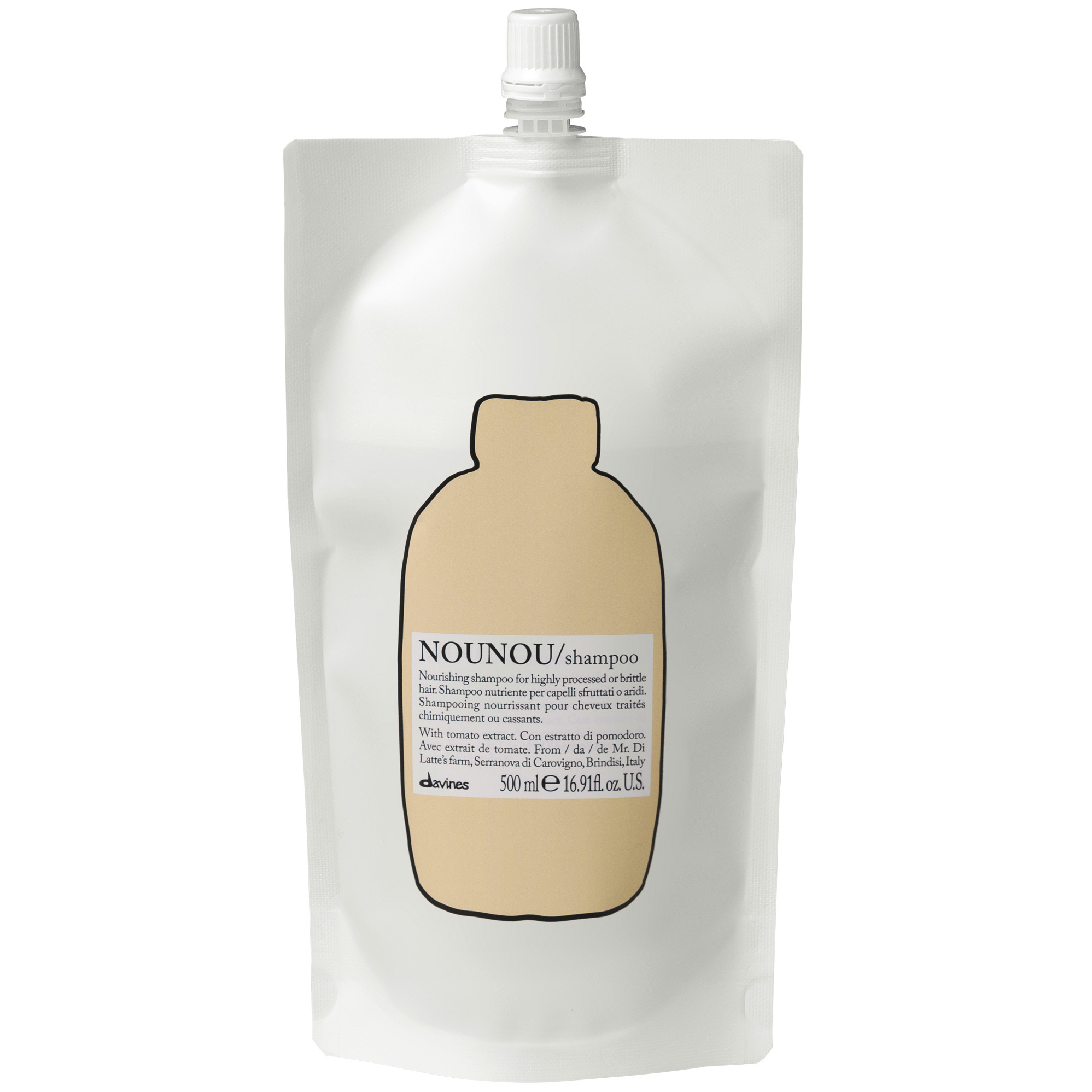 Davines Essential Haircare NOUNOU Shampoo Pouch Refill - 16oz